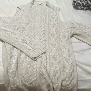 New York & Company Cold Shoulder Sweater